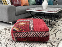 Cherry Sparkle - Pouf Kilim