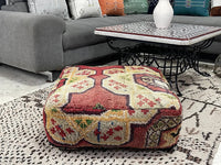 Citrine Comfort - Pouf Kilim