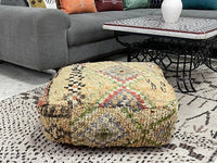 moroccan kilim pouf