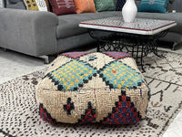 moroccan kilim pouf
