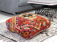 Fiery Dunes - Pouf Kilim