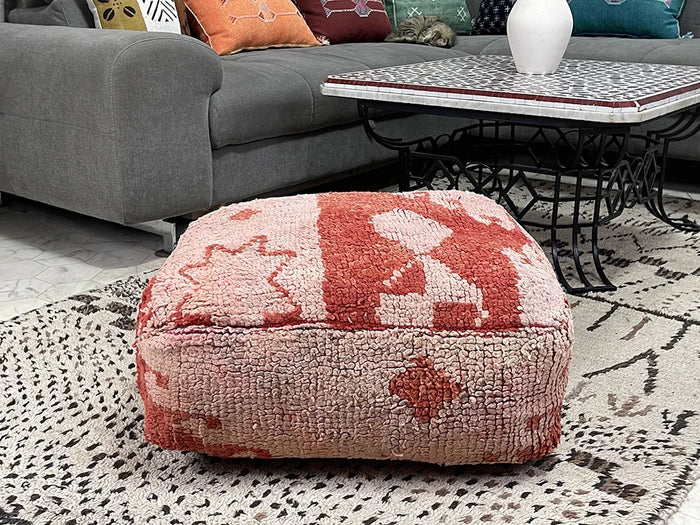 Bazarugs Moroccan Kilim Pouf — Himeji