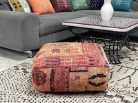 moroccan kilim pouf