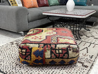 moroccan kilim pouf