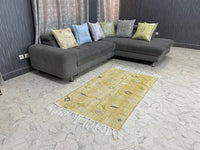 Yellow cactus silk Rugs