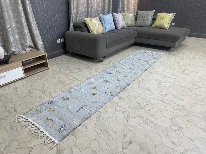 Grey cactus silk Rugs