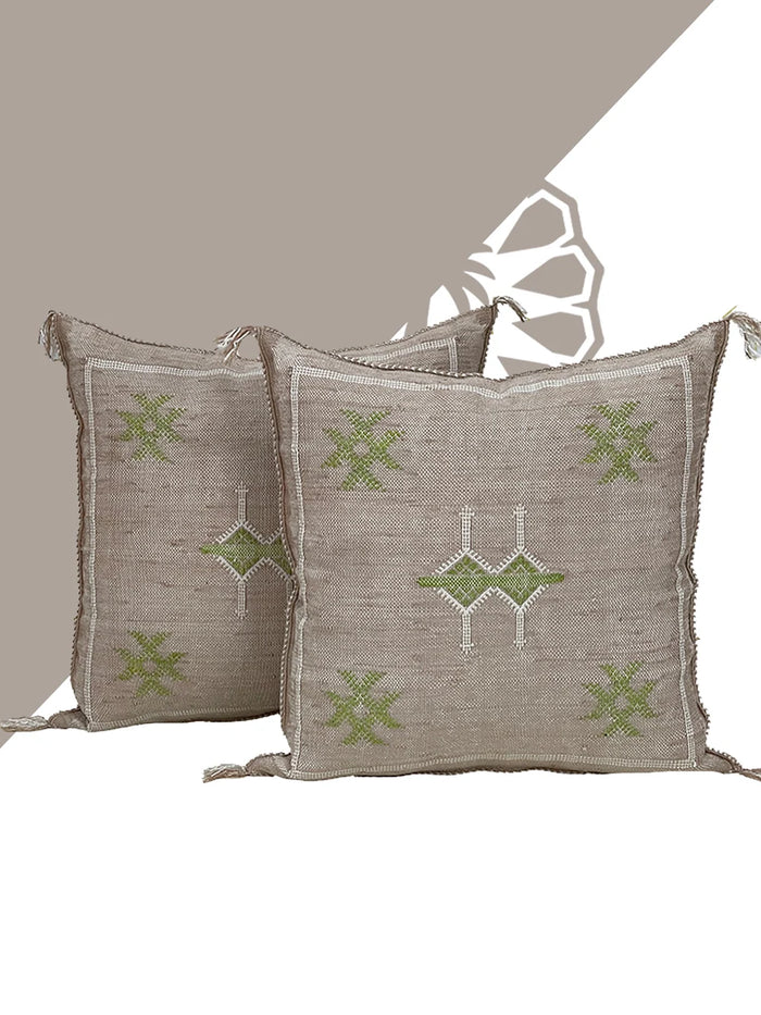 Pink Natural cactus silk pillow