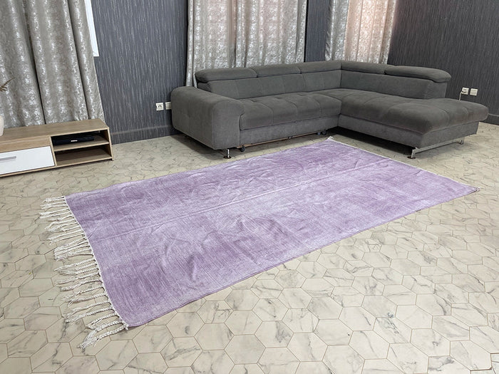 Bazarugs Luxury Natural Cactus Silk Rug in Serenity Light, 5x9 ft