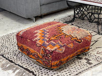 Spicy Cinnamon - Pouf Kilim