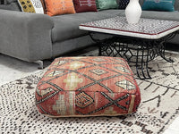 moroccan kilim pouf