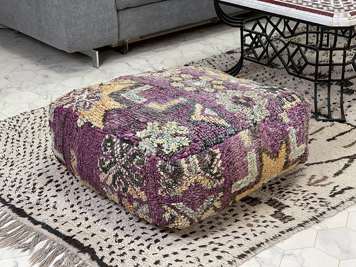 Bazarugs Willow Tree — Handwoven Kilim Pouf