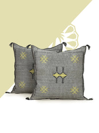 beige moroccan silk Pillows