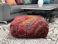 moroccan kilim pouf