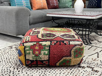 moroccan kilim pouf