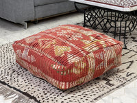 Ecstatic Earth - Pouf Kilim