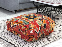 Fiery Dunes - Pouf Kilim