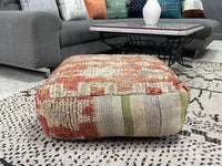 Lemon Verbena - Pouf Kilim