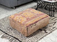 Libyan Luster - Pouf Kilim