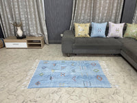 Blue cactus silk Rugs