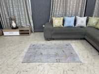 Grey cactus silk Rugs