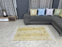Yellow cactus silk Rugs