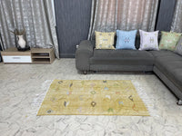 Yellow cactus silk Rugs