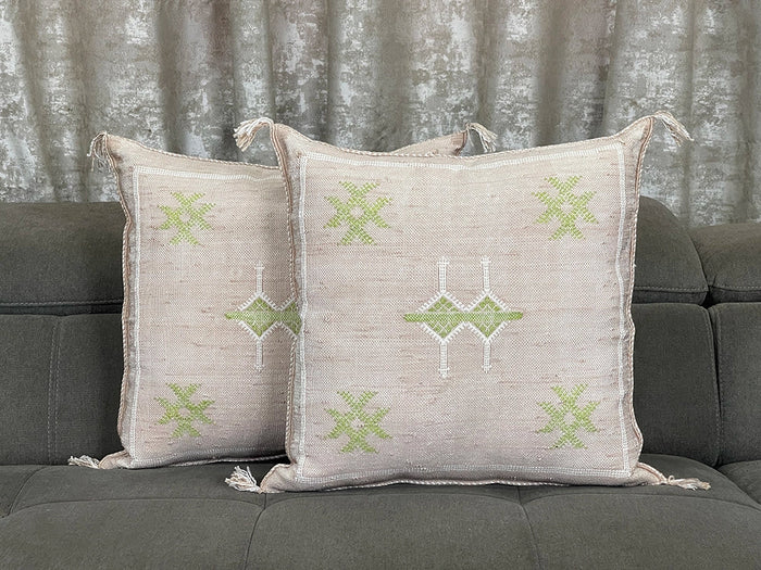 LuminaLush Moroccan Wool Pillow Cover by Bazarugs — Handmade Moroccan Accent