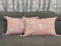 pink Natural cactus silk pillow