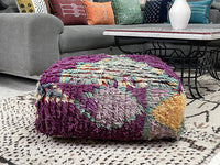 Purpla Magic - Pouf Kilim