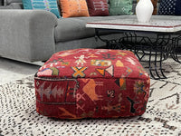 moroccan kilim pouf