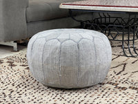 grey cactus silk pouf