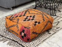 Tangerine Dream - Pouf Kilim