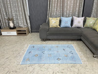Blue cactus silk Rugs