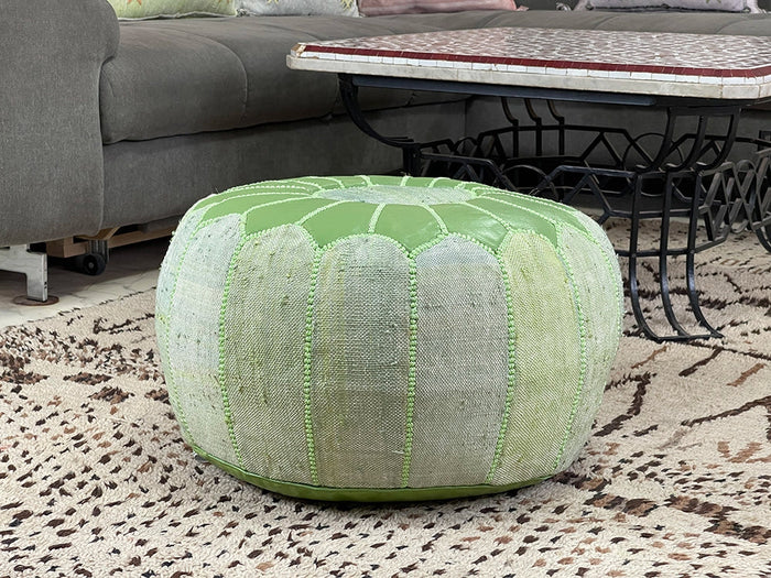 moroccan cactus silk pouf