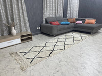 Abrabar 2 - Tapis Beni Ourain - 3x10ft