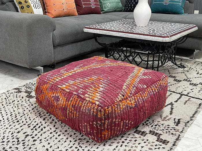 moroccan kilim pouf