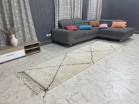 Bahrat 2 - Tapis Beni Ourain - 3x10ft