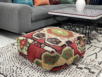 moroccan kilim pouf