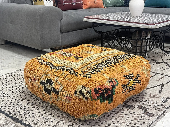 Bazarugs Moroccan Kilim Pouf — Cantaloupe Court