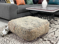Coconut Cream - Pouf Kilim