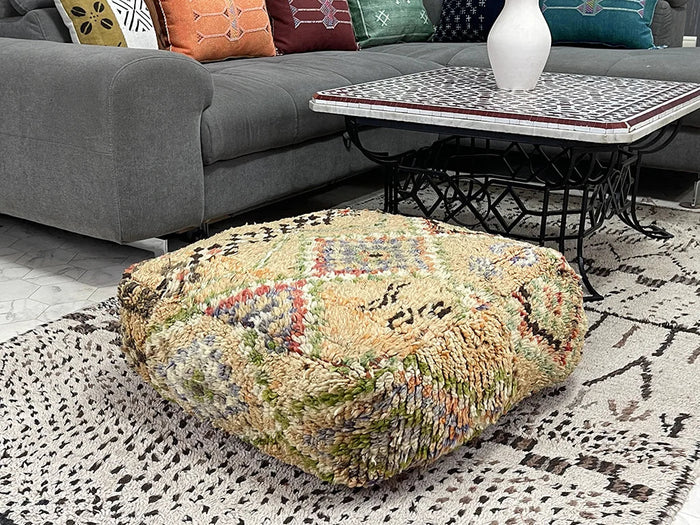 moroccan kilim pouf