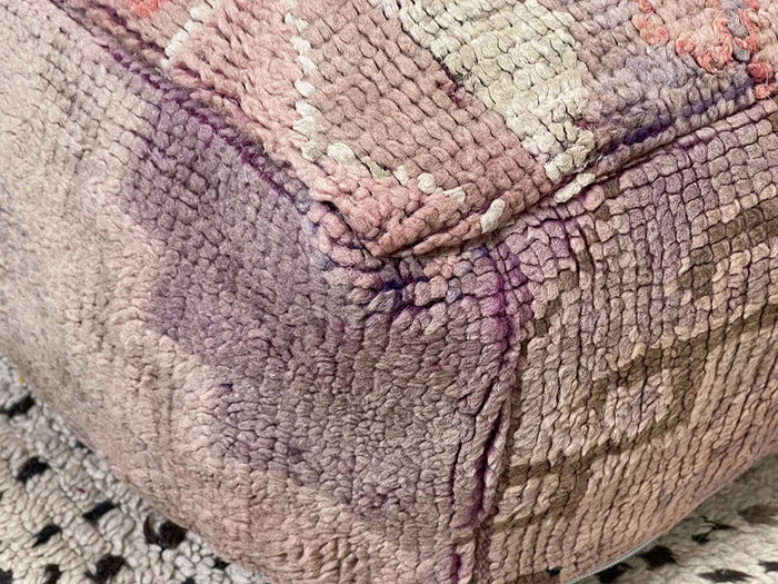 Bazarugs Moroccan Kilim Pouf — Desert Rose