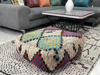 moroccan kilim pouf