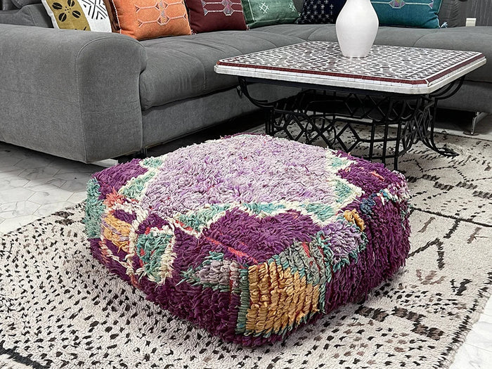 moroccan kilim pouf