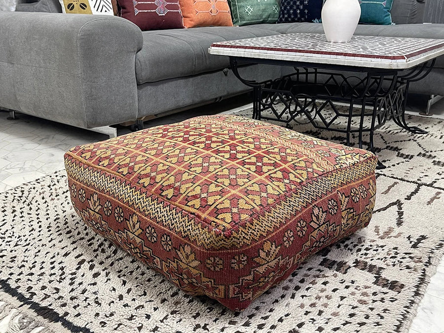 Eucalyptus Breeze - Pouf Kilim