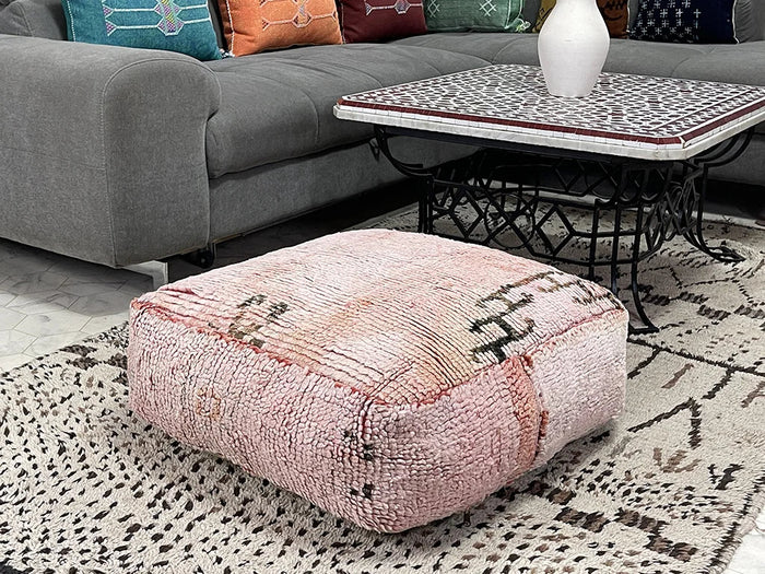 moroccan kilim pouf