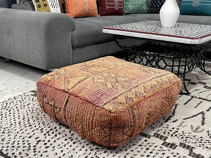 Bazarugs Moroccan Kilim Pouf — Indiana Jones