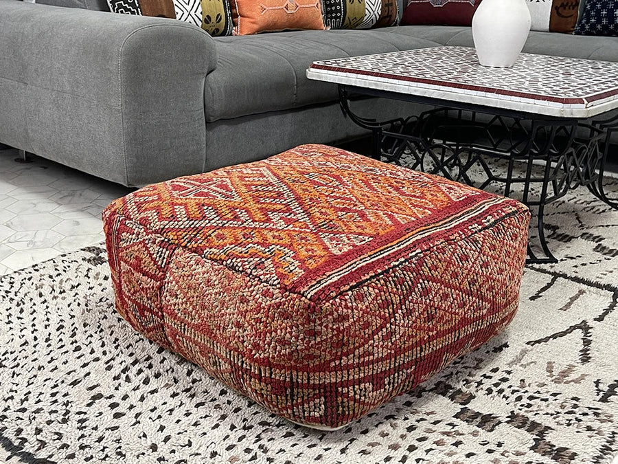 moroccan kilim pouf