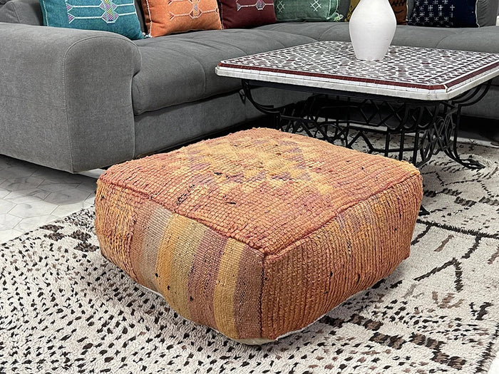 moroccan kilim pouf