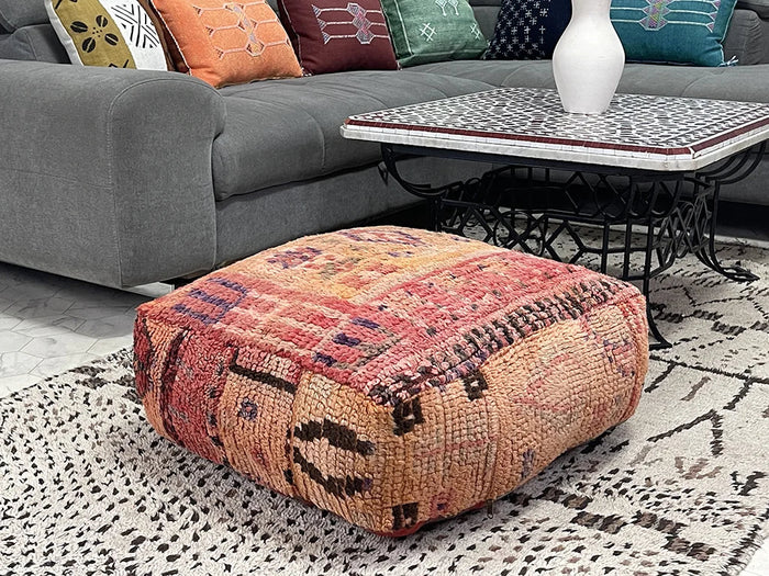 moroccan kilim pouf